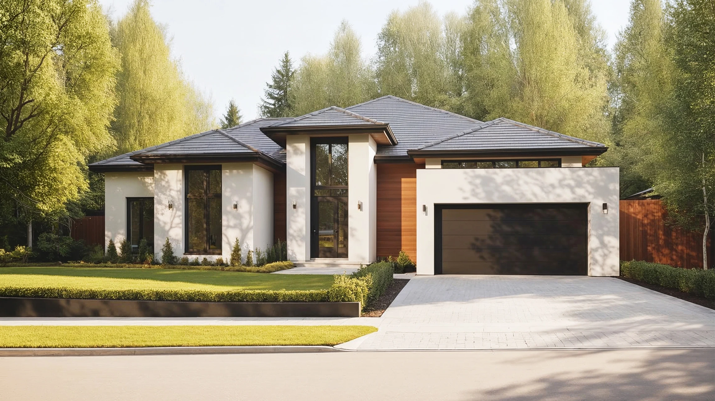 Fa&ccedil;ade d'un b&acirc;timent moderne aux portes modernes